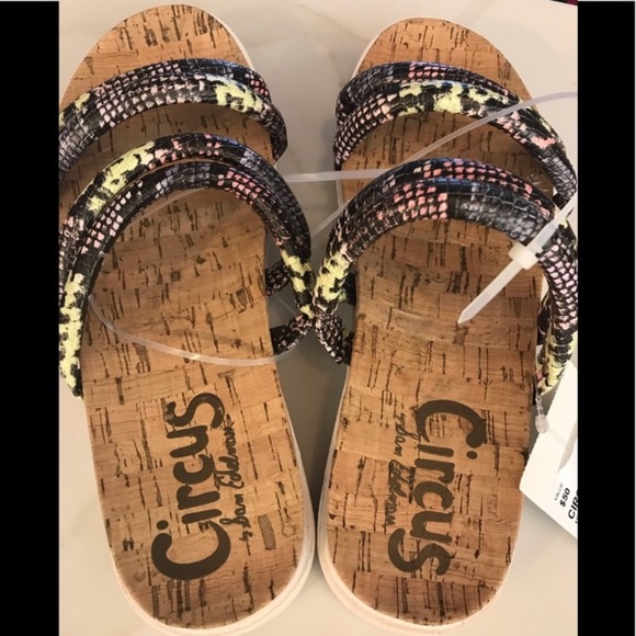 SAM EDELMAN CIRCUS AMAZON PYTHON SANDALS NEW - Picture 7 of 7